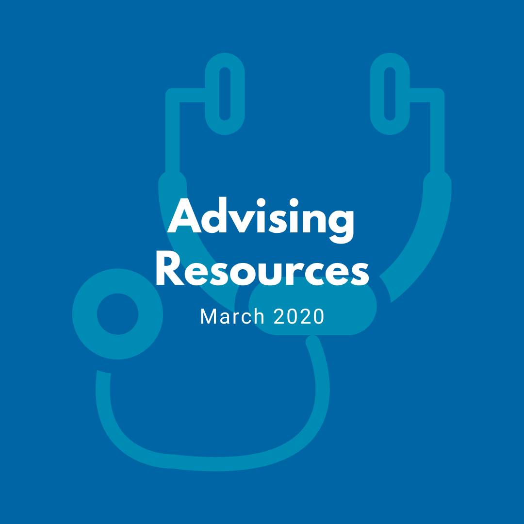 March Pre-Professional Newsletter about Advising Resources